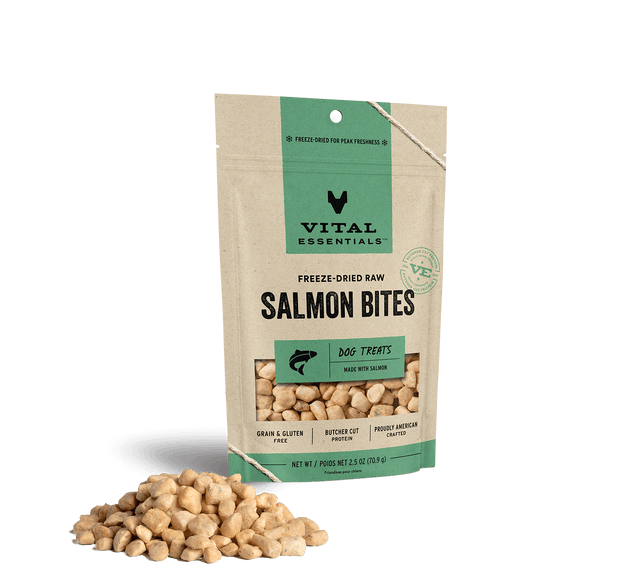 Freeze-Dried Salmon Bites Dog Treats