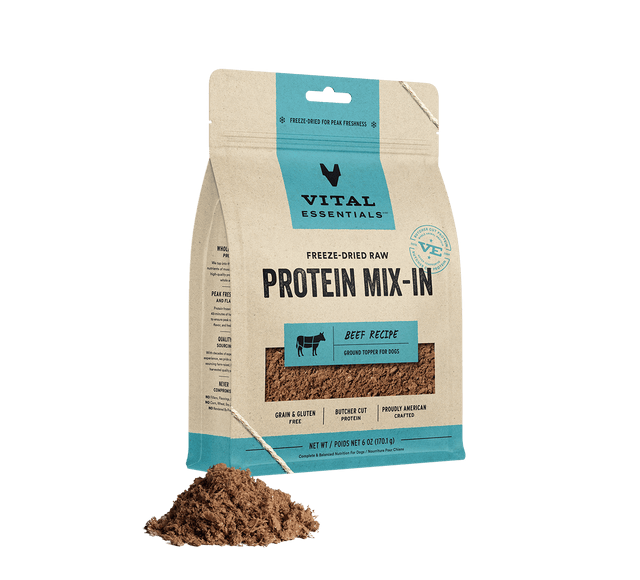 Freeze-Dried Protein Mix-In Beef Recipe Ground Topper for Dogs