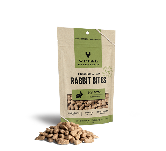 Freeze-Dried Rabbit Bites Dog Treats