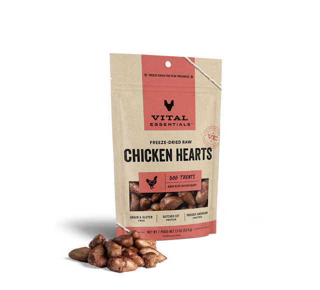 Freeze-Dried Chicken Hearts Dog Treats